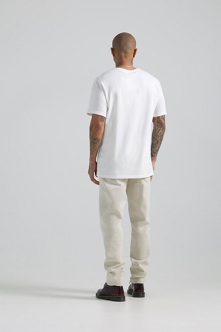 Men's Lee x BE@RBRICK Buddy Lee Relaxed Fit Tee in Marshmallow alternative view 3