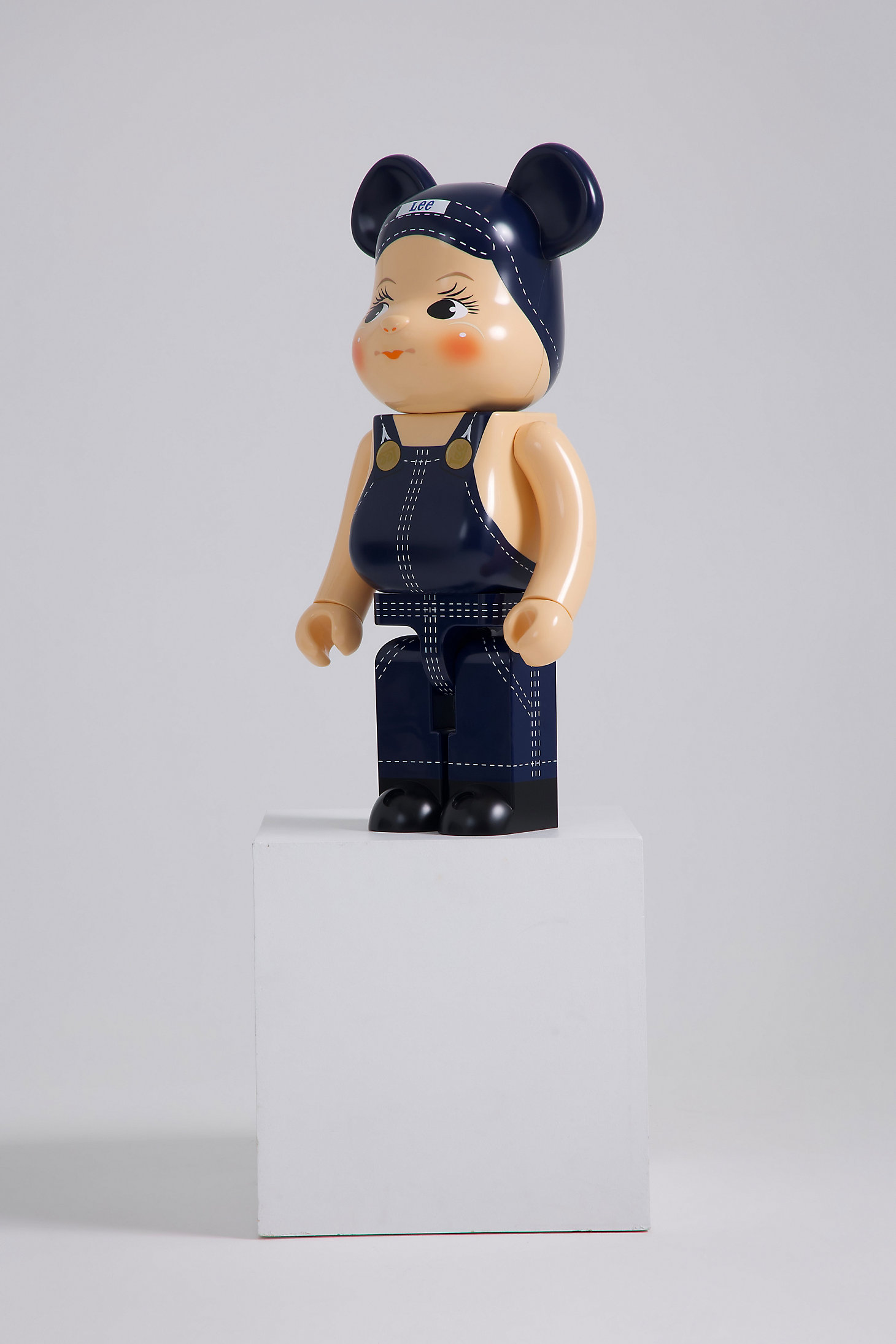 Lee x BE@RBRICK Buddy Lee 1000%:Navy/Beige:One Size main view