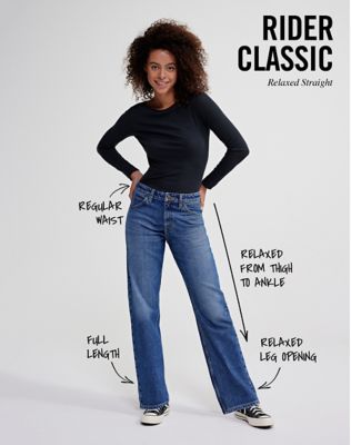 Riders classic fit store straight leg jeans