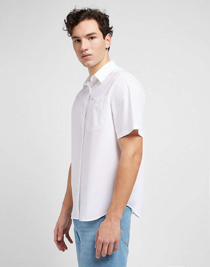 Patch Shirt in Bright White alternative view 3