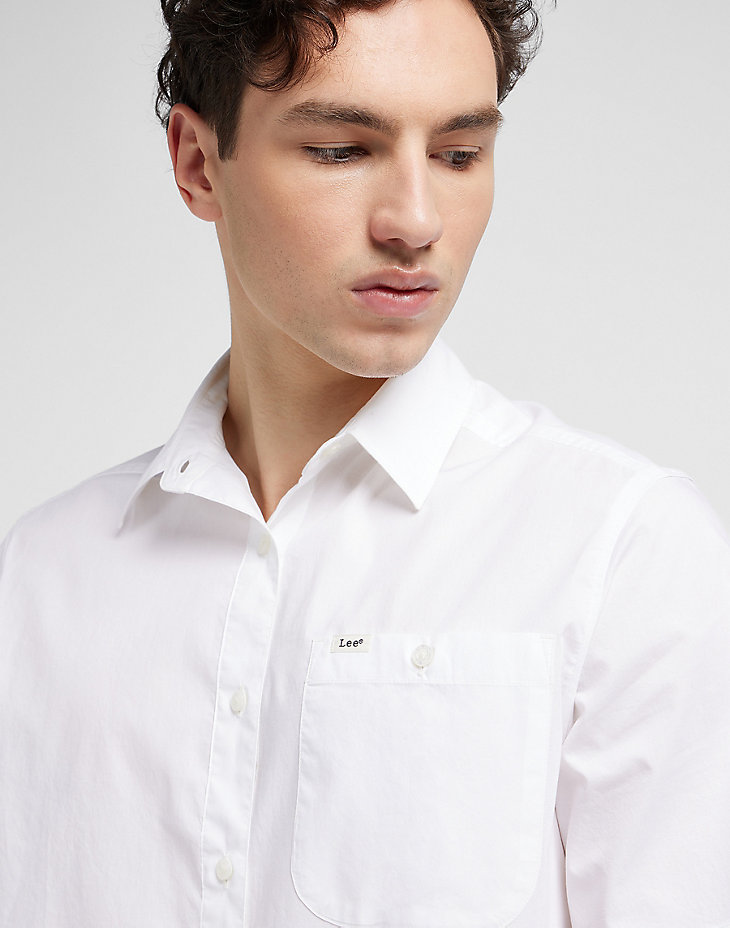 Patch Shirt in Bright White alternative view 4