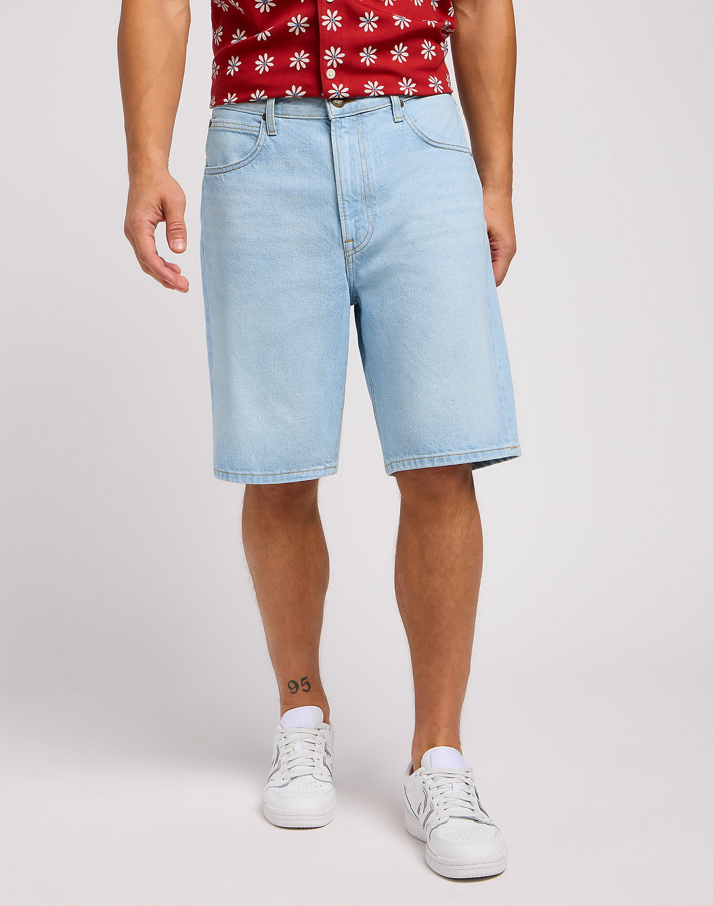 Asher Short in Light Stone Wash main view