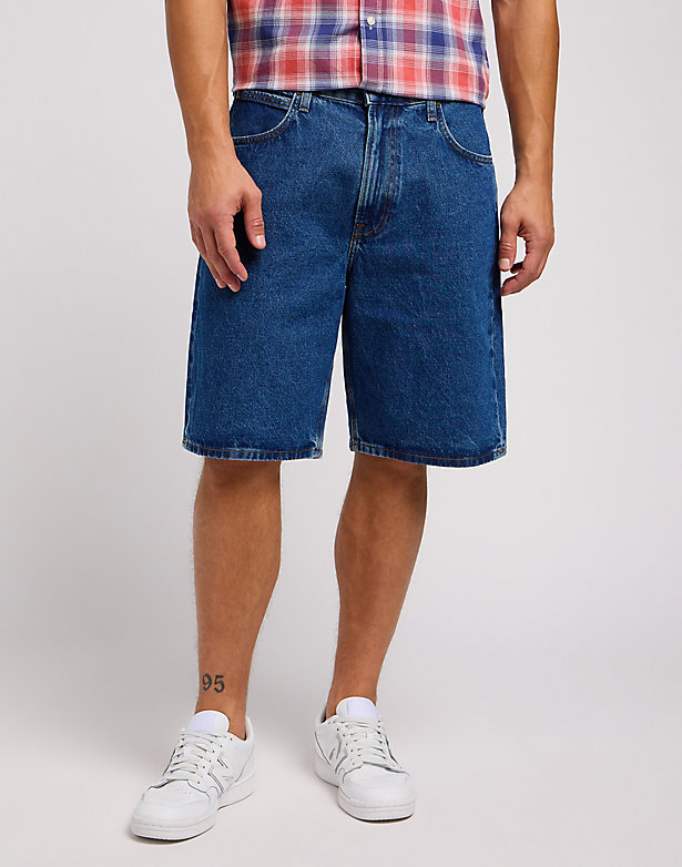 Asher Short in Mid Stone Wash