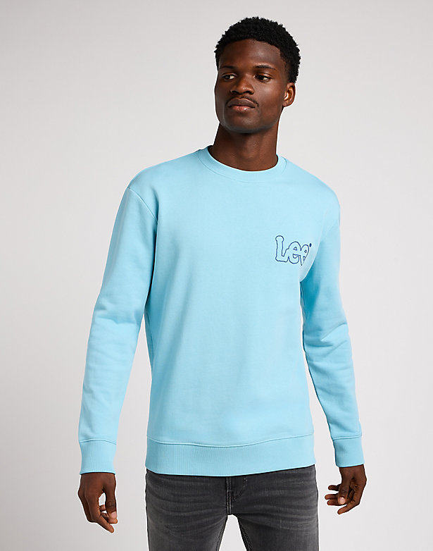 Wobbly Lee Sweatshirt in Preppy Blue