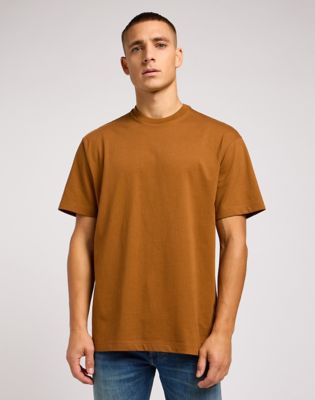 Camiseta Loose Fit - Marrón - HOMBRE