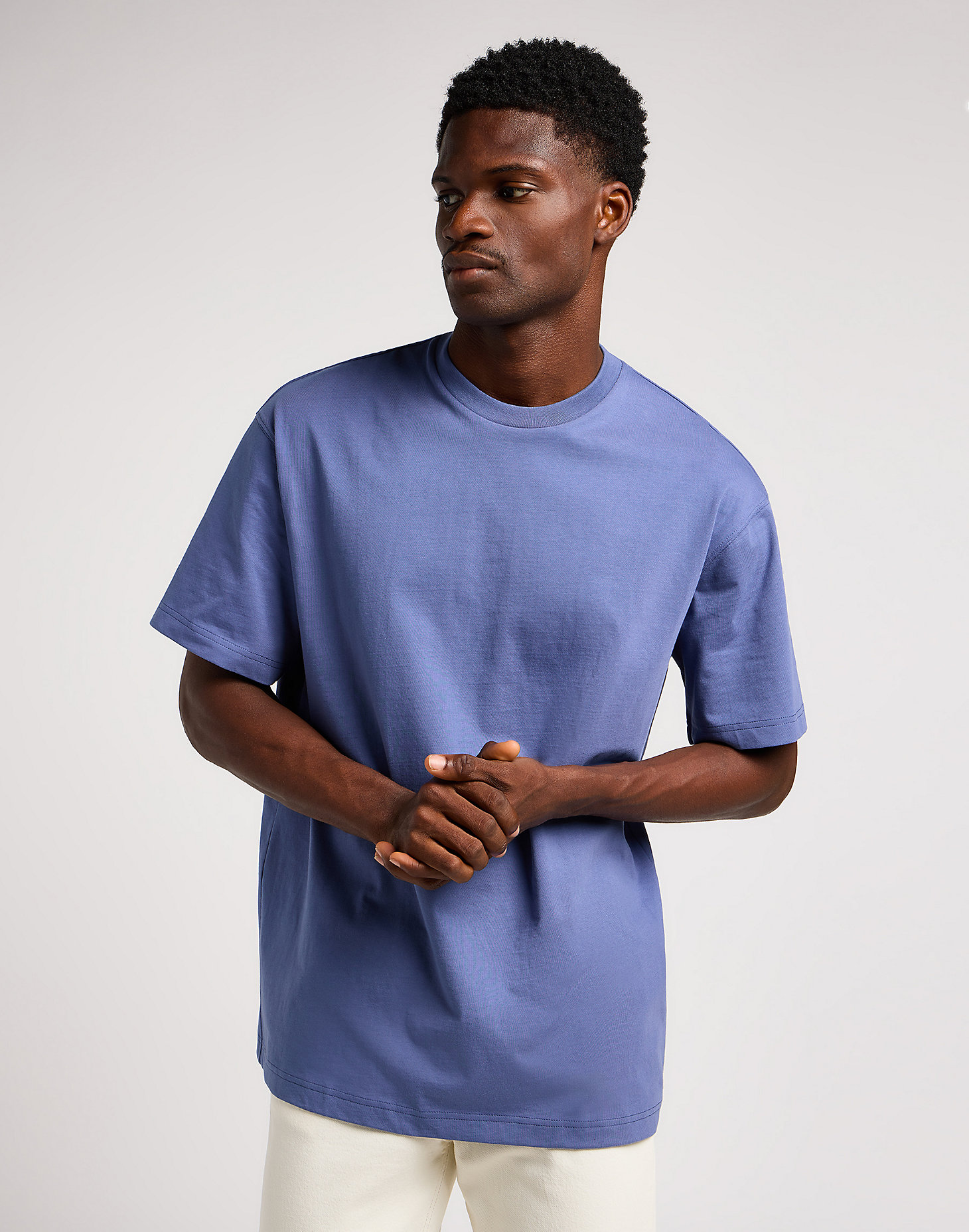 Plain Loose Tee in Surf Blue main view