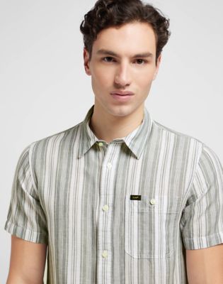 Short Sleeve Leesure Shirt in Summit alternative view 4