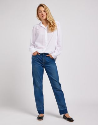 Shirred Blouse in Bright White alternative view 2