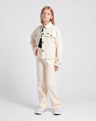 Twill Service Overshirt in Pearled Ivory alternative view 2