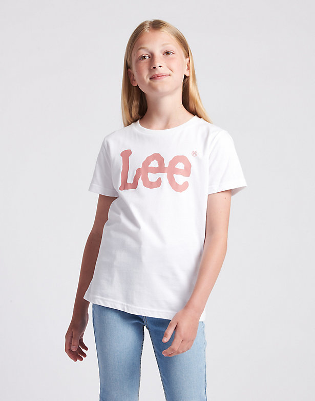 Wobbly Graphic Tee in Bright White