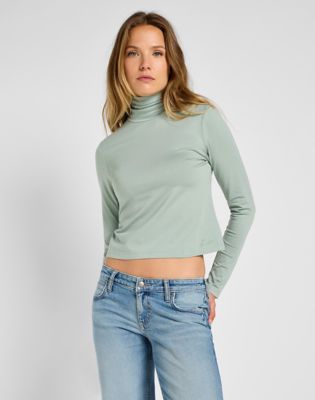 Long Sleeve Turtleneck in Pond