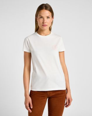 Small Logo Tee in Ecru