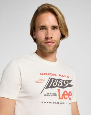 Short Sleeve Frontier Tee in Ecru alternative view 4
