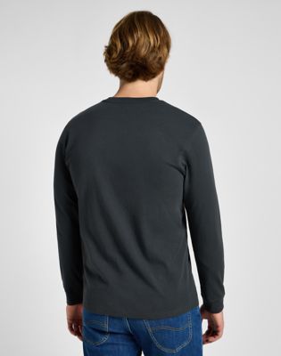 Long Sleeve Utility Artist Tee in Washed Black alternative view