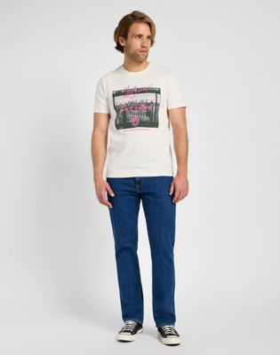 Short Sleeve Utility Artist Tee in Ecru alternative view 2
