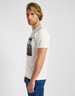 Short Sleeve Utility Artist Tee in Ecru alternative view 3