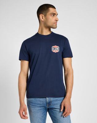 Short Sleeve Relaxed Tee in Mood Indigo