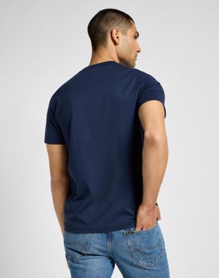 Short Sleeve Relaxed Tee in Mood Indigo alternative view
