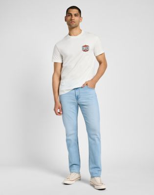 Short Sleeve Relaxed Tee in Ecru alternative view 2
