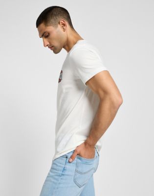 Short Sleeve Relaxed Tee in Ecru alternative view 3