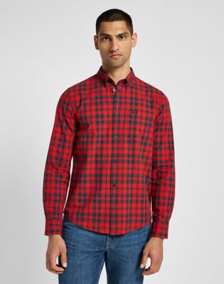 Button Down Shirt in Red main view