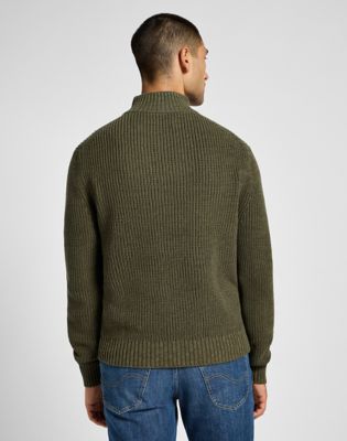 Half Zip Knit in Mercantile Green alternative view