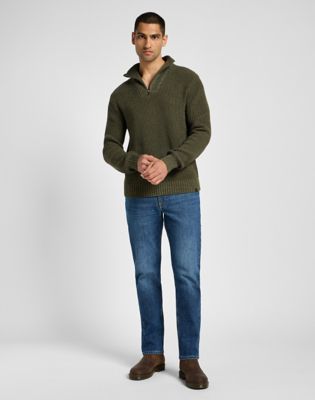 Half Zip Knit in Mercantile Green alternative view 2
