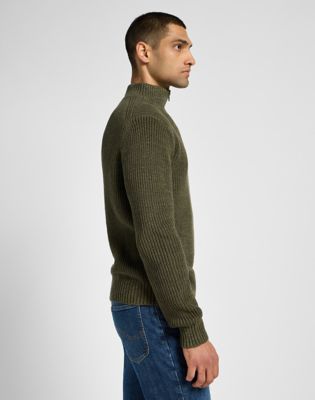 Half Zip Knit in Mercantile Green alternative view 3
