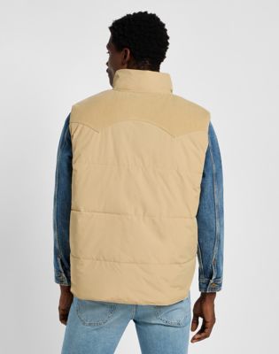 Reversible Western Puffer Jacket in Sand alternative view