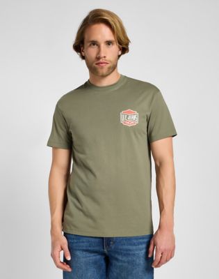 Short Sleeve Relaxed Tee in Mercantile Green