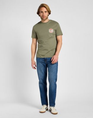 Short Sleeve Relaxed Tee in Mercantile Green alternative view 2