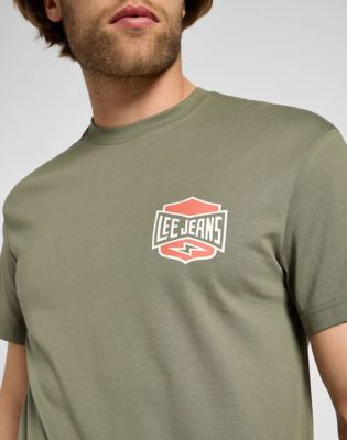 Short Sleeve Relaxed Tee in Mercantile Green alternative view 4