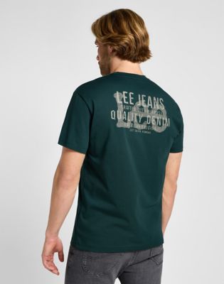 Short Sleeve Relaxed Logo Tee in Gunmetal alternative view