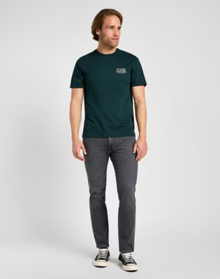 Short Sleeve Relaxed Logo Tee in Gunmetal alternative view 2
