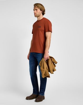 Short Sleeve Relaxed Logo Tee in Sweet Maple alternative view 2