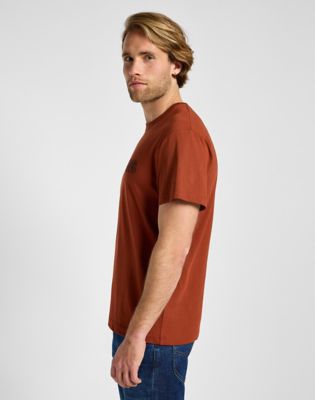 Short Sleeve Relaxed Logo Tee in Sweet Maple alternative view 3