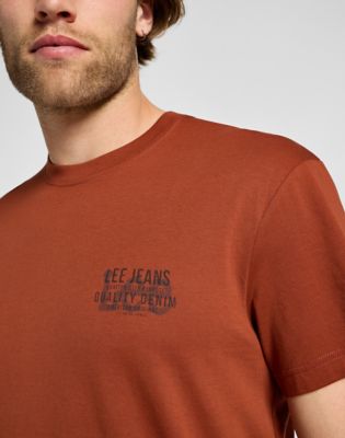 Short Sleeve Relaxed Logo Tee in Sweet Maple alternative view 4