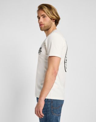 Short Sleeve Working West Tee in Ecru alternative view 3