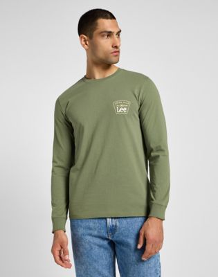 Long Sleeve Frontier Tee in Mercantile Green