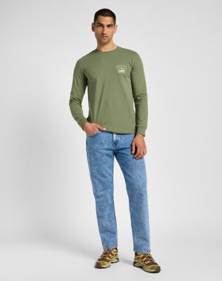 Long Sleeve Frontier Tee in Mercantile Green alternative view 2