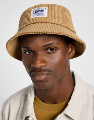 Corduroy Workwear Bucket Hat Men s Headwear Lee UK