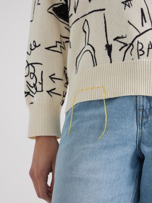 Women s Lee x Basquiat Printed Sweater Shop Basquiat Looks Lee