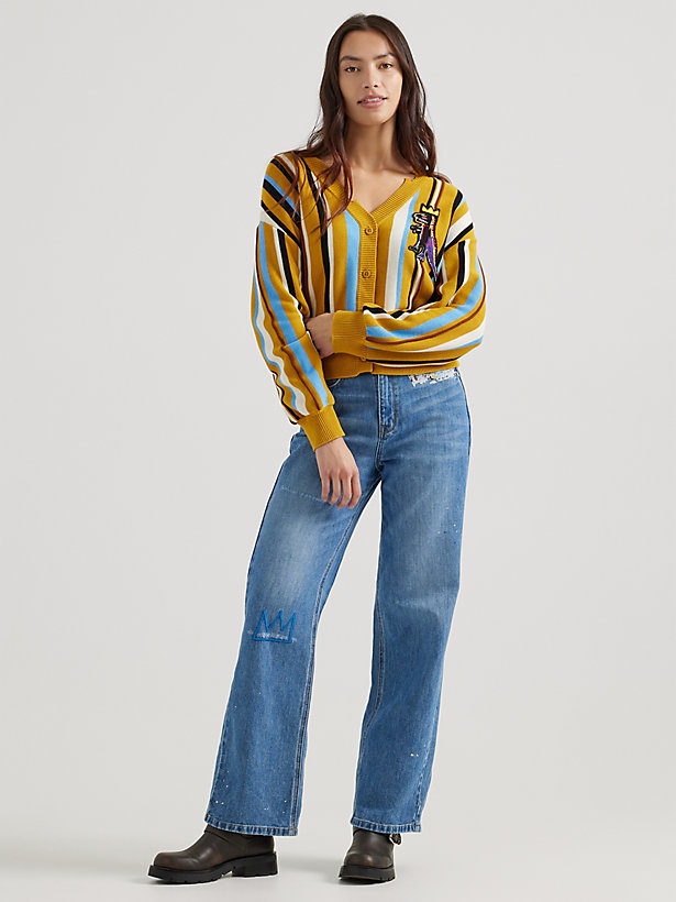 Women's Lee® x Basquiat™ High Rise Relaxed Straight Jean in Mid Shade