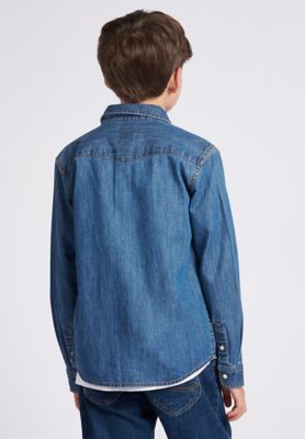 Western Shirt in Mid Wash alternative view 2