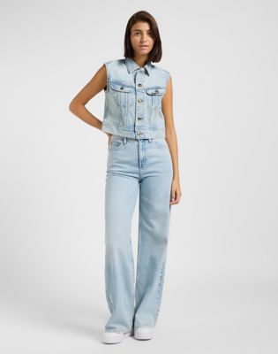 Cropped Rider Vest in Hint Of Rain alternative view 6
