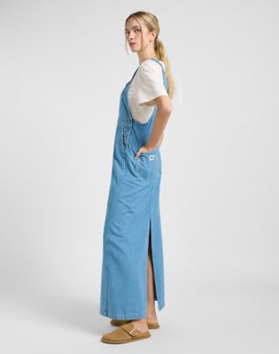 Loose Overall Dress in Brand New Blue alternative view 3