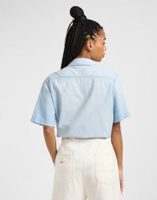 Chambray Utility Shirt in Endless Light alternative view