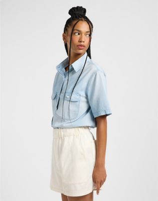Chambray Utility Shirt in Endless Light alternative view 3