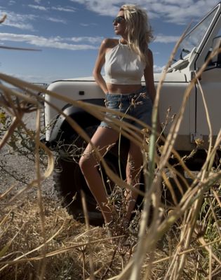 Loose Slouch Short in Ocean Dive alternative view