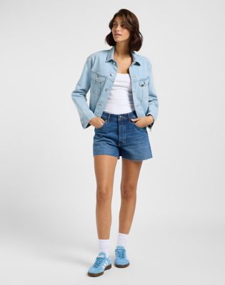 Loose Slouch Short in Ocean Dive alternative view 4